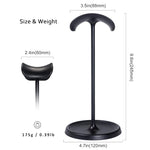 ZORBES® Desk Headphone Stand Minimalism Gaming Headphone Organizer Stand, Headphone Holder with Metal Weighted Base Desk Organizer Universal Headphone Headphone Stand