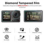 Verilux Screen Protector for DJI Osmo Action 3 with 9H Tempered Glass 0.3mm Shield | Set of 6