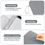 ZORBES® 12.9 inches Tablet Travel Bag for iPad Waterproof Travel Zipper Bag with Utility Mesh Pocket Travel Accessories Bag Universal Tablets Pad Organizer Bag, Grey