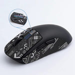 Verilux Mouse Grip Tape for Logitech G Pro Wireless featuring 0.5mm 3D texture | sweat resistant self adhesive design