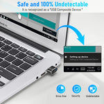 Verilux Mouse Jiggler with Switch Button and 3 Jiggle Modes for Keeping Computer Awake