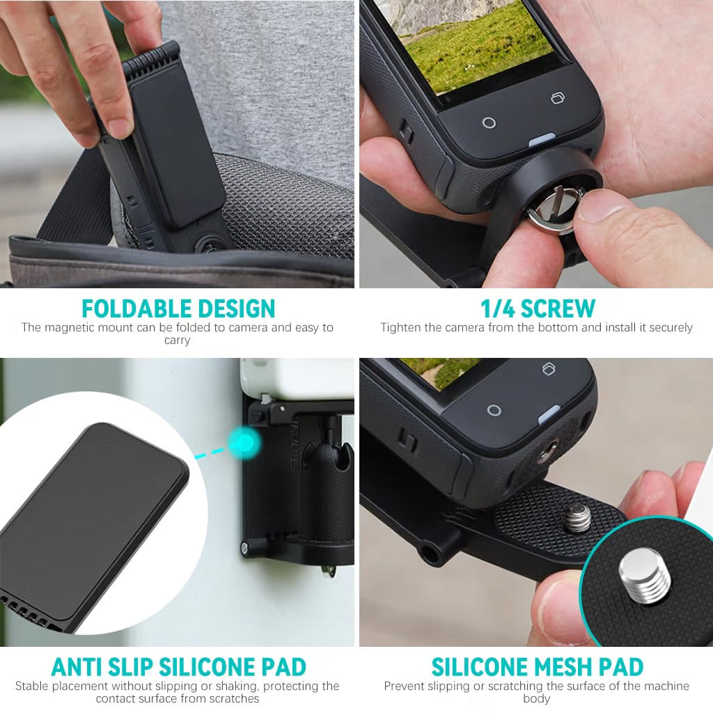 ZORBES 1/4" Car Mount Stand for Insta360 Cameras