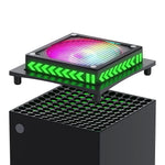 Verilux RGB Cooling Fan for Xbox Series X with 8 Color Light Effects and App Control | Low Noise Dust Screen System