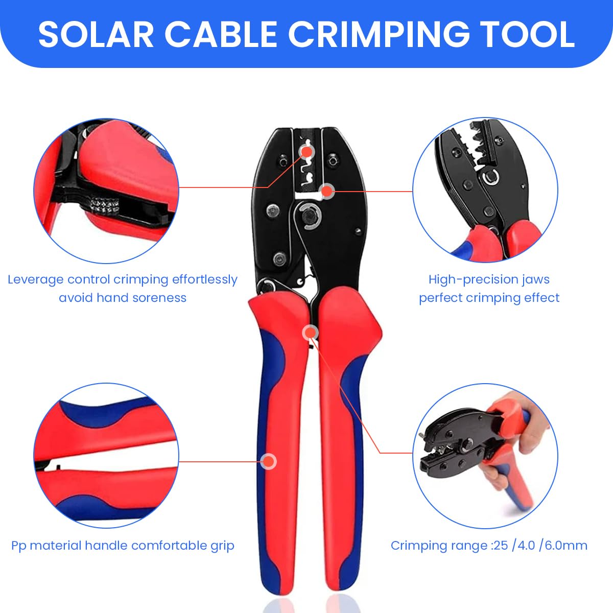 Serplex MC4 Solar Crimping Tool Kit