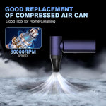 Verilux Electric Air Blower for Home and Car with 80000 RPM Turbo Motor | USB Cordless Mini Cleaner