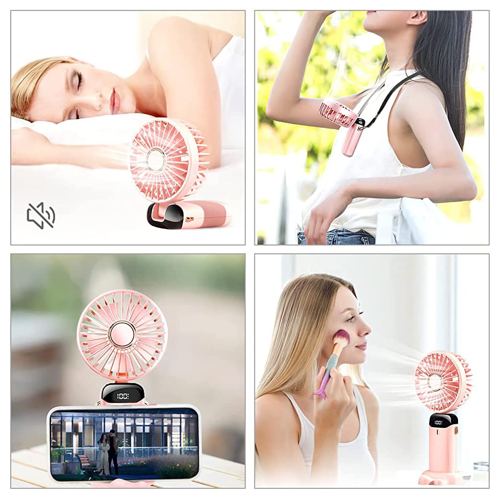 Verilux® Mini Handheld Fan (Pink)