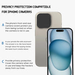 ZORBES® Camera Cover for iPhone 15 Pro/iPhone 15 Pro Max Self Adhesive Camera Cover with Flip Lid Anti-Scratch Camera Cover for iPhone 15 Pro/iPhone 15 Pro Max