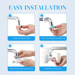 Serplex® Dual Sprayer Head Sink Faucet Extender with Refillable Soap Dispenser, Soap Mixing Mode, 360° Flexible Kitchen Sink Faucet Extender, Auto Soap Mixing Design for Kitchen Cleaning Tasks