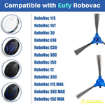 Verilux Replacement Side Brushes for Eufy RoboVac 11S 15C 30 MAX | 8PCS Robot Vacuum Accessories
