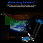 Verilux PCIe WiFi Card for Desktop PC with Dual 8dBi Antennas and Bluetooth 4.2 | AC1200