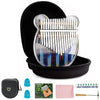 Verilux Kalimba 21 Keys for Kids and Adults with Ergonomic Design | Transparent Acrylic Finger Piano Set