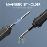 ZORBES® 4V Handheld Electric Screwdriver Kit with LED Work Light, USB C Cable, 26 Pieces Screwdriver Bits,Screw Adapter, Tool Case,Power Screwdriver(Black)