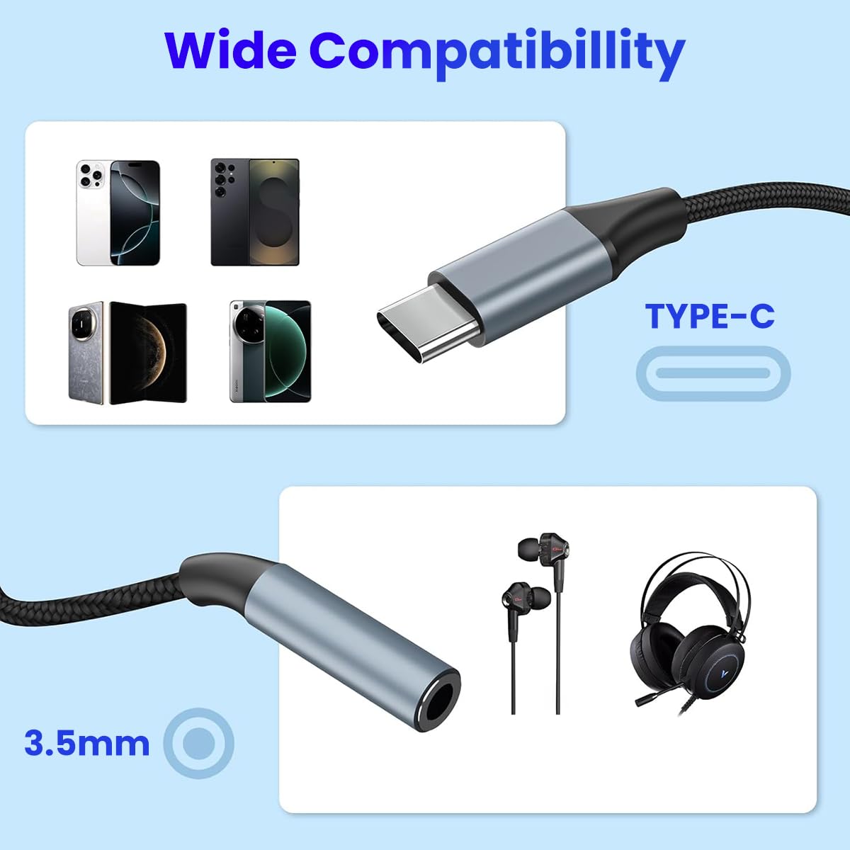 Verilux USB to 3.5mm Audio Adapter