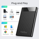 Verilux Hard Drive Enclosure for 2.5 Inch SSD and HDD featuring Tool Free Design | USB 3.0 SATA Case