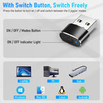 Verilux Mouse Jiggler with Switch Button and 3 Jiggle Modes for Keeping Computer Awake