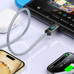 Verilux Type C Charging Cable for iPhone 15 with 240W PD and LCD Display | 6.6ft Data Sync