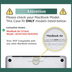 Verilux Laptop Cover for MacBook Air 13.3 Inch A2337 A2179 A1932 with Hard Shell and Ventilation | Scratch Resistant PC Case