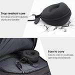 Verilux Travel Watch Hard Storage Box Case Cover for 38mm/42mm/40mm/44mm iWatch Series5/4/3/2/1,Wristwatches & Smart Watches up to 50mm, Black, Nylon