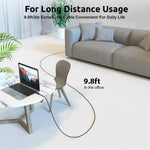 Verilux Type C to Type C Cable with 60W PD Fast Charging and 9.8 ft Nylon Braided Design