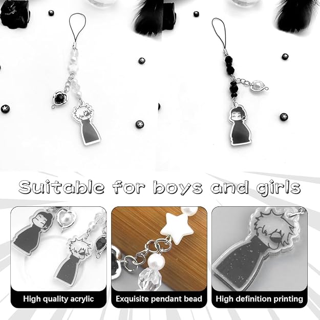 ZORBES 2Pcs Jujutsu Kaisen Phone Charms
