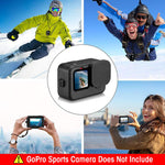 ZIBUYU® ZORBES Silicone Protective Case for GoPro Hero 12/11/10/9 Full Protection Silicone Skin Cover with Separate Anti-Scratch Lens Cover Travel Case Cover for GoPro Hero Series, with Hand Strap