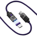Verilux Type C to Type C Cable for Fast Charging with 240W PD3.1 Power | Magnetic Nylon Braided 3.9Ft Design