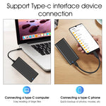 Verilux SSD Enclosure, M.2 SATA NGFF SSD Enclosure with USB C 3.1 Gen 2 USB3.0 Aluminum Alloy SSD Case for B+M Key, B Key NGFF SATA SSD, Fits 2230 2242 2260 2280 (Up to 2TB)