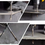 Serplex 5PCS Carbide Tip Drill Bit Set for Glass Ceramic Tile & Concrete
