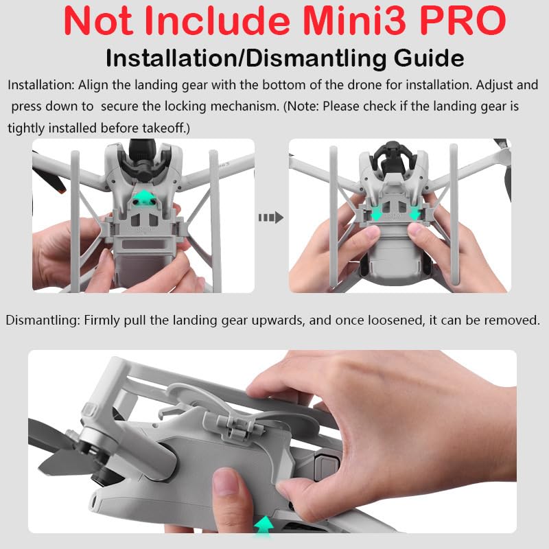 ZORBES® Mini 3 Pro Landing Gear for DJI Mini 3 Pro (Only Accessories)