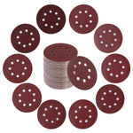 Serplex® 100 Pack 5-Inch Sanding Discs, 40-1500 Grit Grinding Discs, 120°C Heat Resistant with 8-Hole Layout, Coarse/Medium/Fine Grit Sanding Discs for Orbital Sander, Woodworking and Paint Removal