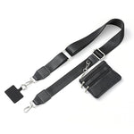 ZORBES® Fashion Phone Strap with Small PU Cash Bag Removable Phone Phone Shoulder Strap with Insert Sheet Anti-lost Universal Adjustable Polyester Phone Shoulder Strap for Travel, Daily