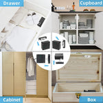 ZORBES® Anti-Theft Cupboard Lock Smart APP & NFC RFID Lock for Cabinet Lock for Drawer Steel Solid Lock Core Invisible Lock Cabinet Card Sensor with 5CM Sensing Distance Lock Smart Lock for Drawer