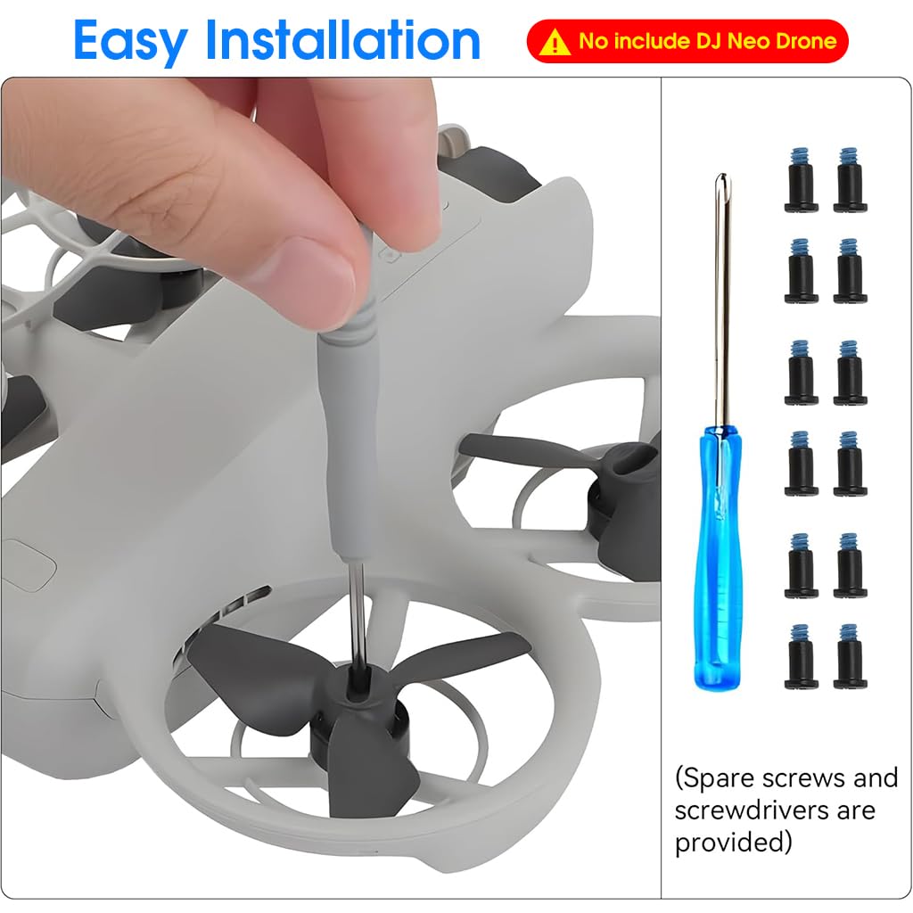 ZORBES® 4Pcs Propellers for DJ Neo Drone, Includes Screws & Screwdriver