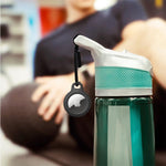 ZORBES® 2Pcs Silicone AirTag Holder with Nylon Strap Waterproof Silicone AirTag Holder for Keychain, Pets, Items, Bag, Backpack, Luggage, No AirTag