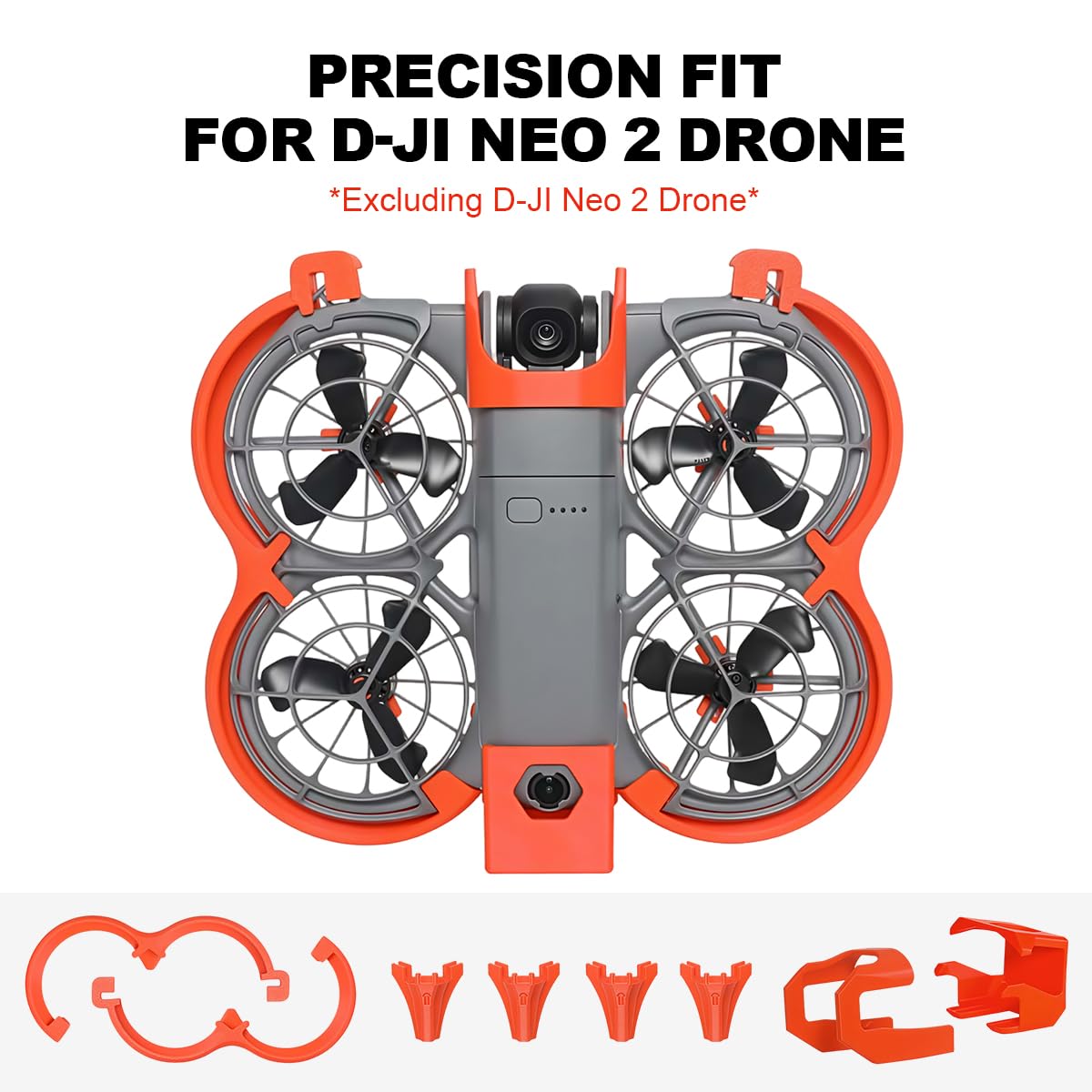 ZORBES® Propeller Guard Full Protection Kit for Neo 2 Accessories,Propeller Guard, Landing Gear,Gimbal Protector & Tail Wing,Anti-Collision Rings Prop Bumper Protective Frame Cover