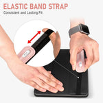 ZORBES® for Apple Pencil Cover, for Apple Pencil Case Compatible Apple Pencil 1st & 2nd Generation, for Apple Pencil Holder PU Leather Pouch Pencil Sleeve, Elastic Band Fit iPad 8th 7th Mini 5th/Tablets