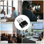 Verilux® 2PCS Tiny Mouse Jiggler Undetectable Mouse Mover, 3 Auto Jiggle Modes & Memory, Plug-and-Play USB Composite Device, Universal OS Support, On/Off Switch, Keeps Screen Active for Work/Gaming