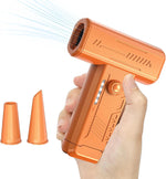 ZORBES® Small Blower Fan Compressed Air Duster Turbo Blower with LED Light 2 Nozzles 4 Stage Wind Adjustment Car Duster for Car Cleaning Travel Hiking Camping Turbo Fan PC Cleaner