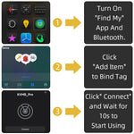 Verilux Air Bluetooth Tracker for Keys and Pets featuring 3.2x3.2x0.94 cm Loop Hole Design | Yellow