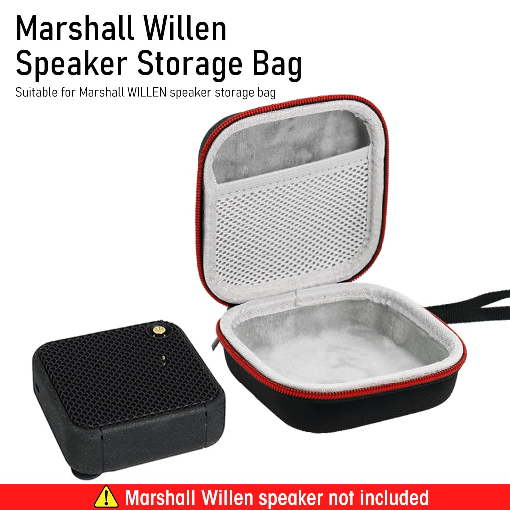 ZORBES® Carrying Case for Marshall Willen, Portable Carrying Case Cover for Marshall Speakers Willen Speaker Case with Hand Strap Anti-Scratch EVA Carring Case for Marshall Willen