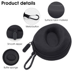 Verilux Travel Watch Hard Storage Box Case Cover for 38mm/42mm/40mm/44mm iWatch Series5/4/3/2/1,Wristwatches & Smart Watches up to 50mm, Black, Nylon