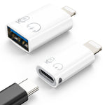Verilux® USB C Female to Male Adapter, Male to USB-A Female OTG Adapter
