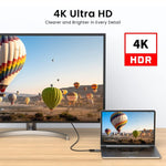 Verilux DisplayPort to HDMI Adapter for Monitors and TVs with 4K 3840x2160 Support | Plug and Play Connector