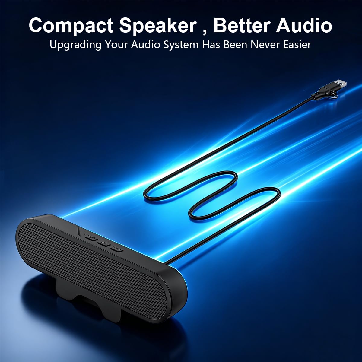 ZORBES Clip-On Speaker for Desktop PC