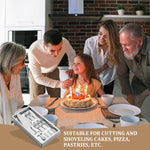 ZORBES® Juego de Cuchillos de Corte de Pastel de Acero Inoxidable, Set de Cuchillo para Pastel de Boda, Set de Acero Inoxidable para Servir Pastel de Boda Cumpleaños Fiestas y Eventos