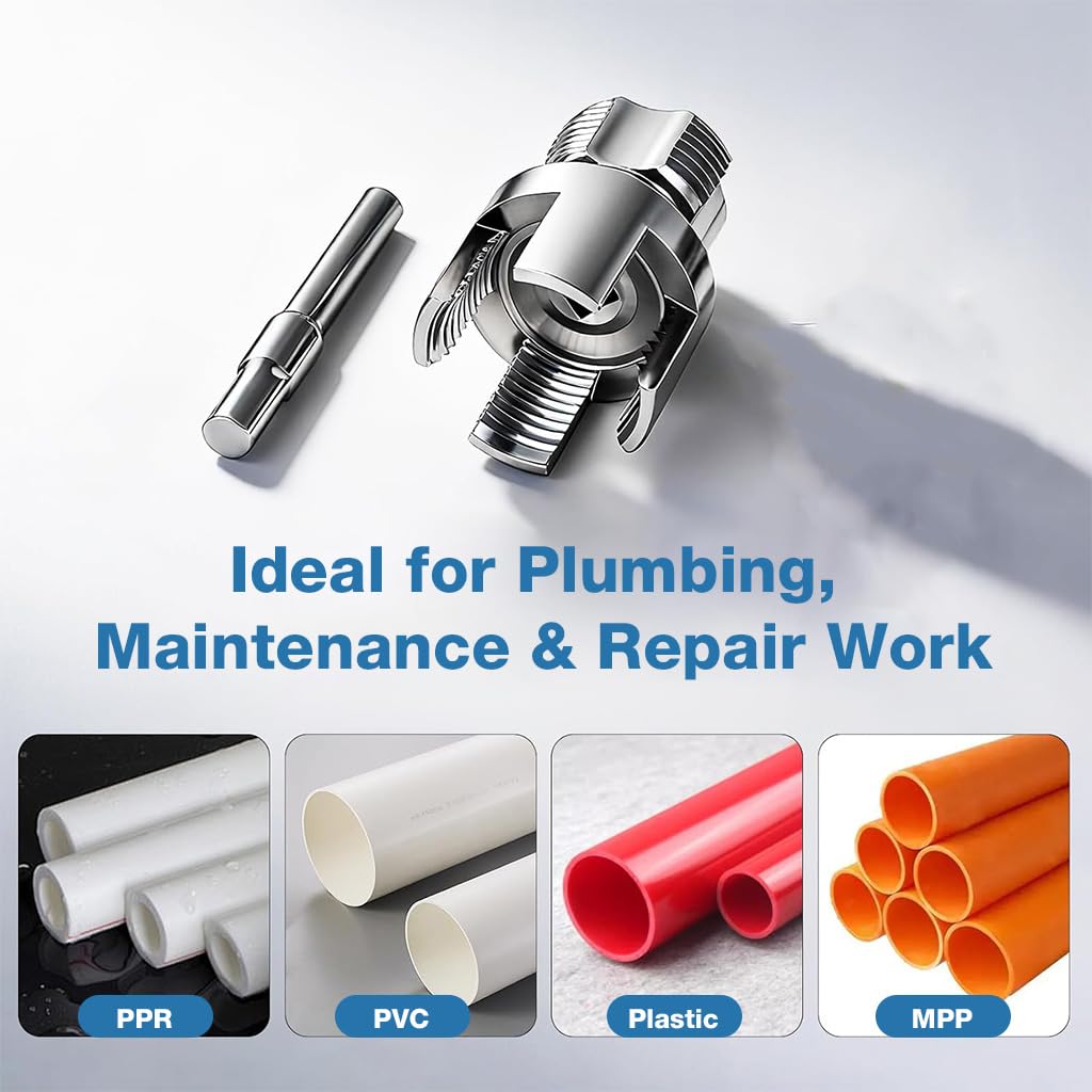 Serplex® 2-in-1 Drill-Compatible Pipe Threading Tap & Die Tool