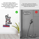 Verilux® Attachment Organizer Holder for Dyson Vacuum Cleaner Series, Accessory Holder Rack Wall Mounted Holder Organzier Accessories Organzier for Dyson V7 V8 V10 V11 Vacuum Cleaner Attachment