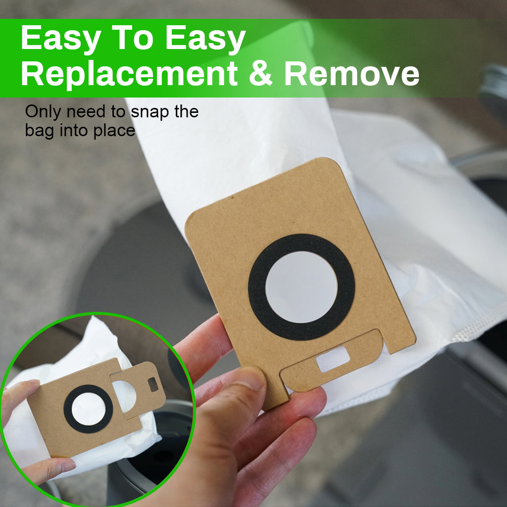 Verilux® 4Pcs Dustbins Replacement for Dreame D10s Plus Vacuum Cleaner Dust Bags Vacuuming Reuseable Dust Collection Bags for Hair, Dirt, and Debris