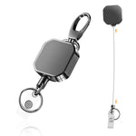 ZORBES® Heavy Duty Zinc Alloy Retractable Keychain