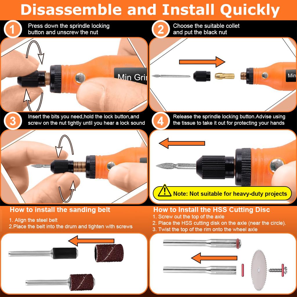 Verilux® Mini Drill Machine with 5 Speeds Tool Kit